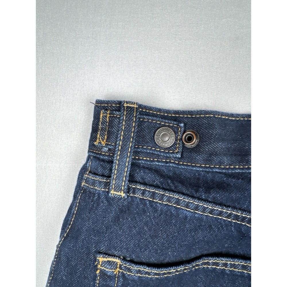 Levi's Cinch Baggy Wide Leg Jeans Dark Wash Denim 24x31 Relaxed High Rise - Picture 10 of 15